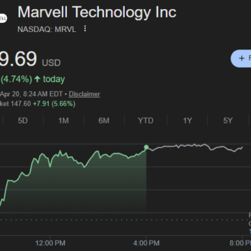 image Marvell Technology Shares Climb Following Potential Strategic AI Partnership With Alphabet