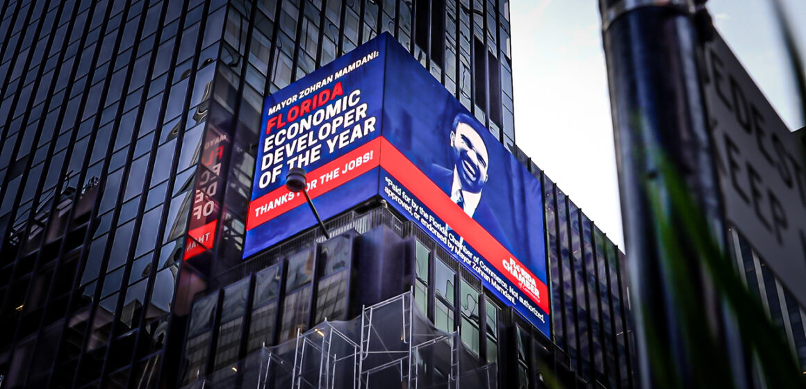 Florida names NYC Mayor Zohran Mamdani ‘Economic Developer of the Year’ in Times Square campaign