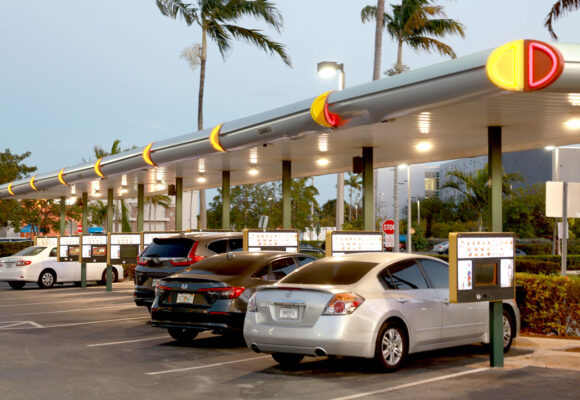 Sonic drive in cars