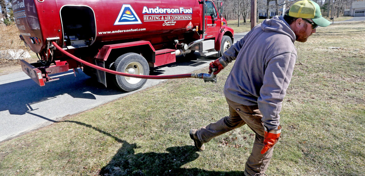 Heating oil truck employee