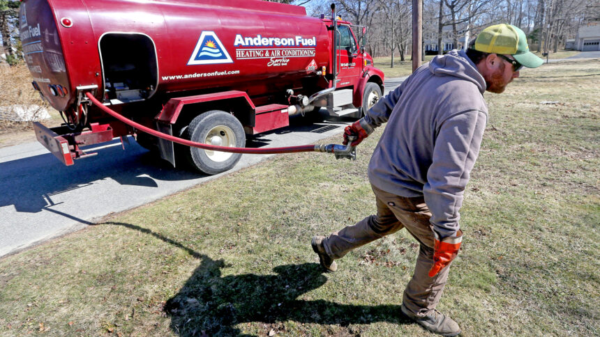 Heating oil truck employee