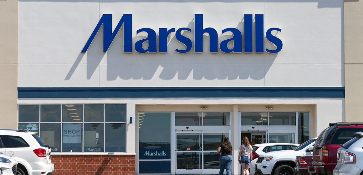 Marshalls store and shoppers