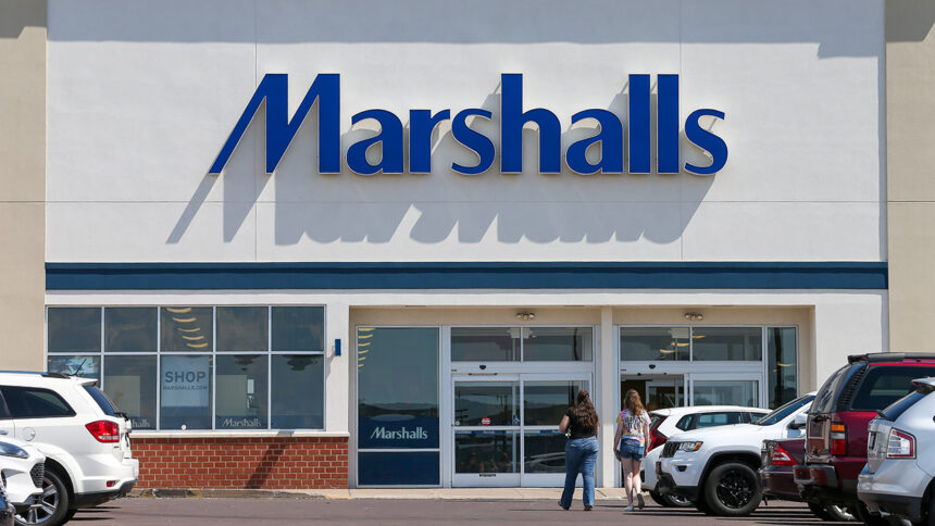 Marshalls store and shoppers